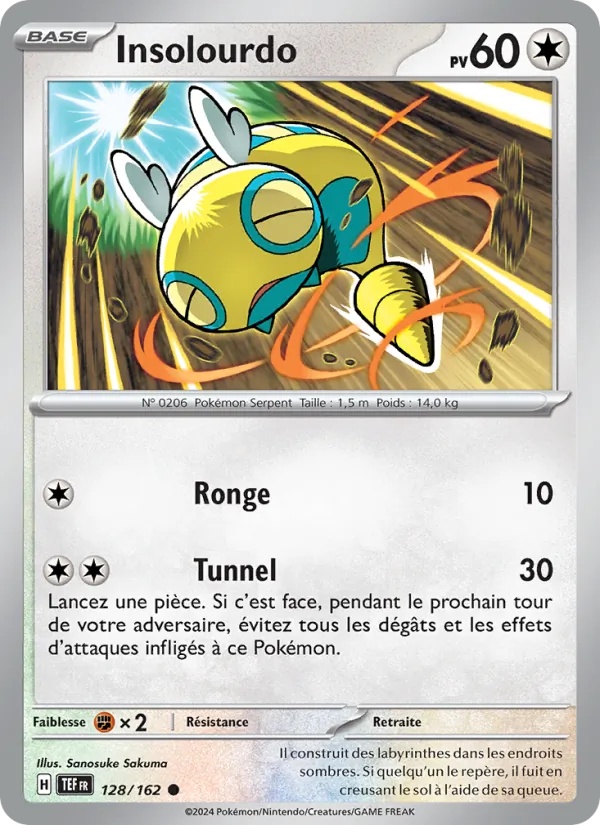 Insolourdo 128/162 - Forces Temporelles - Reverse - Pokémon JCC