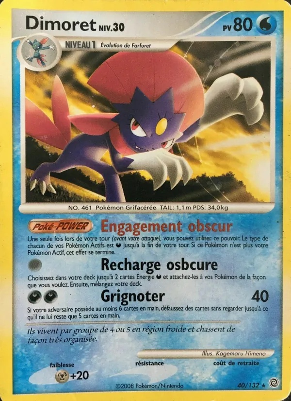 Dimoret 40/132 - Merveilles Secrètes - Pokémon JCC