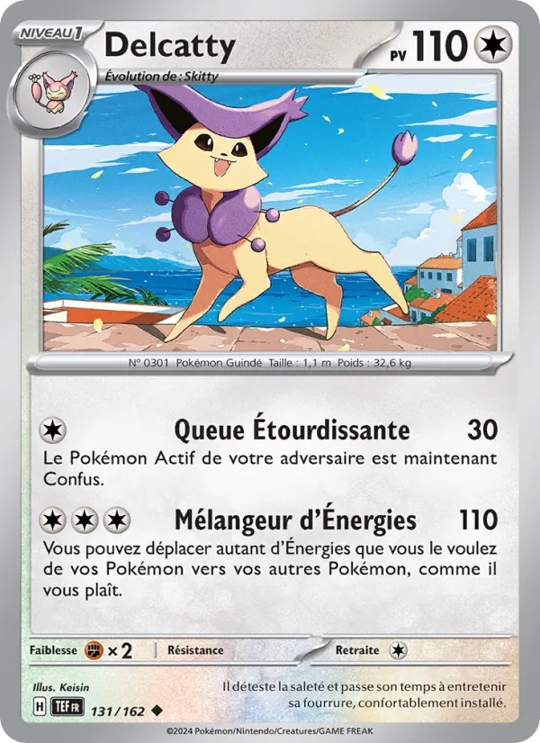 Delcatty 131/162 - Forces Temporelles - Reverse - Pokémon JCC