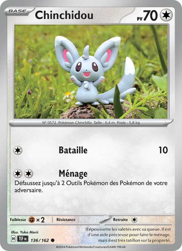 Chinchidou 136/162 - Forces Temporelles - Reverse - Pokémon JCC