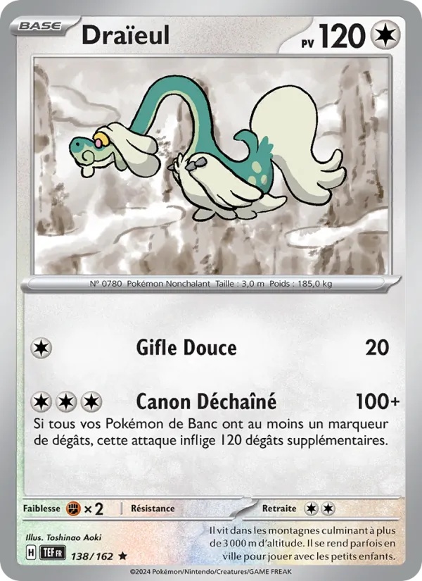 Draïeul 138/162 - Forces Temporelles - Reverse - Pokémon JCC