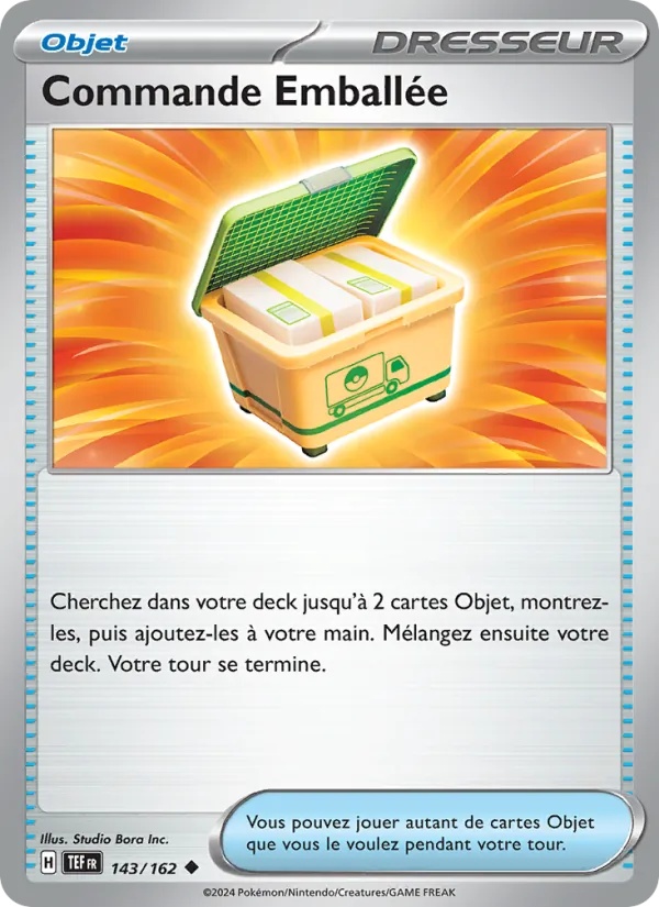 Commande Emballée 143/162 - Forces Temporelles - Reverse - Pokémon JCC