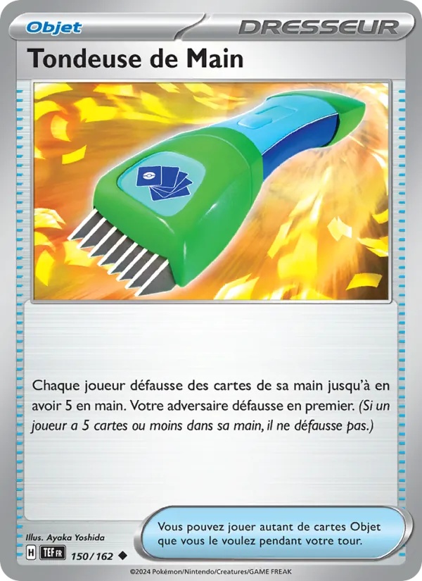Tondeuse de Main 150/162 - Forces Temporelles - Reverse - Pokémon JCC