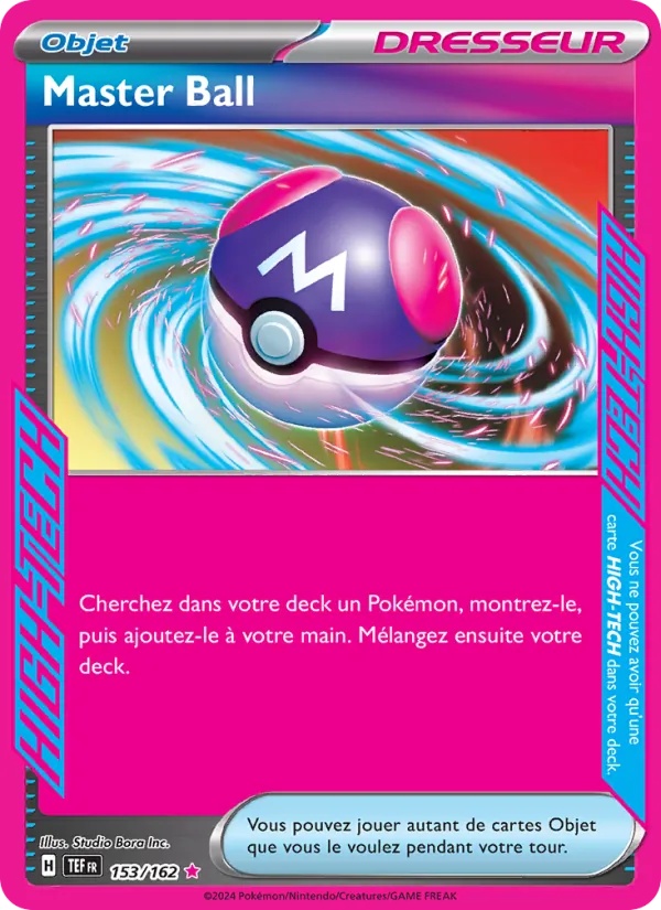 Master Ball 153/162 - Forces Temporelles - Holo - Pokémon JCC