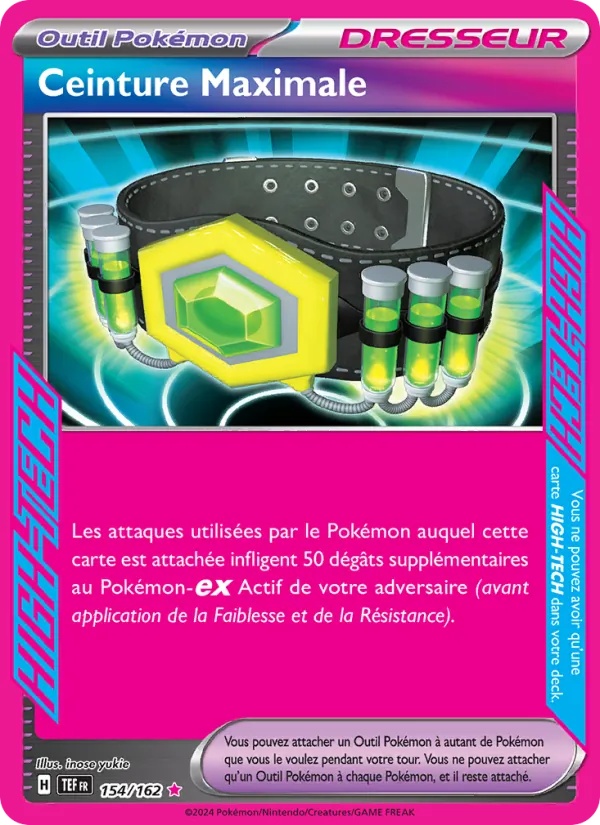 Ceinture Maximale 154/162 - Forces Temporelles - Holo player-rewards-program - Pokémon JCC