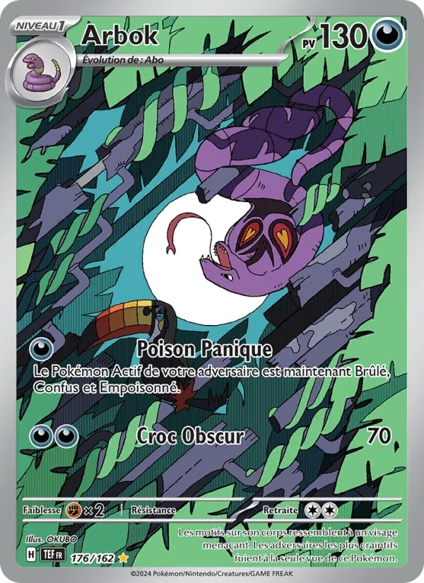 Arbok 176/162 - Forces Temporelles - Holo - Pokémon JCC