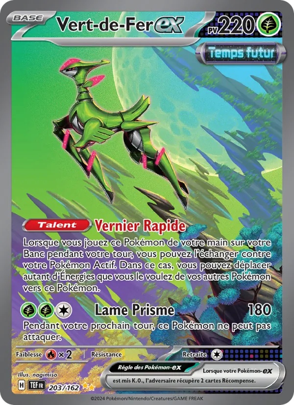 Vert-de-Fer-ex 203/162 - Forces Temporelles - Holo - Pokémon JCC