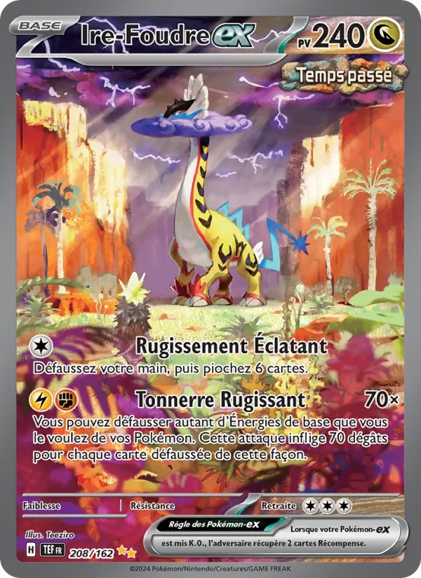 Ire-Foudre-ex 208/162 - Forces Temporelles - Holo - Pokémon JCC