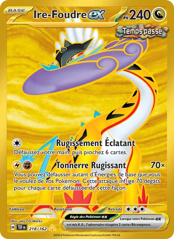 Ire-Foudre-ex 218/162 - Forces Temporelles - Holo - Pokémon JCC