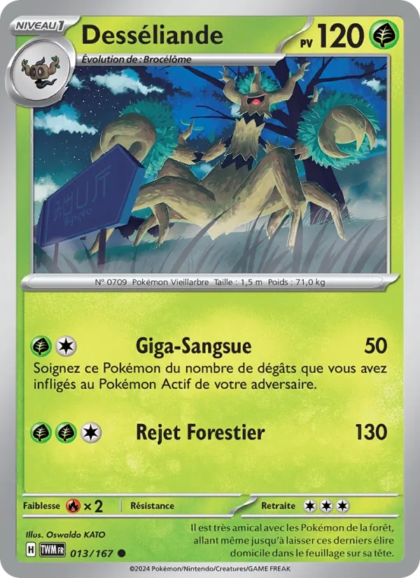 Desséliande 013/167 - Mascarade Crépusculaire - Reverse - Pokémon JCC