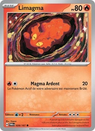 Limagma 028/167 - Mascarade Crépusculaire - Reverse - Pokémon JCC