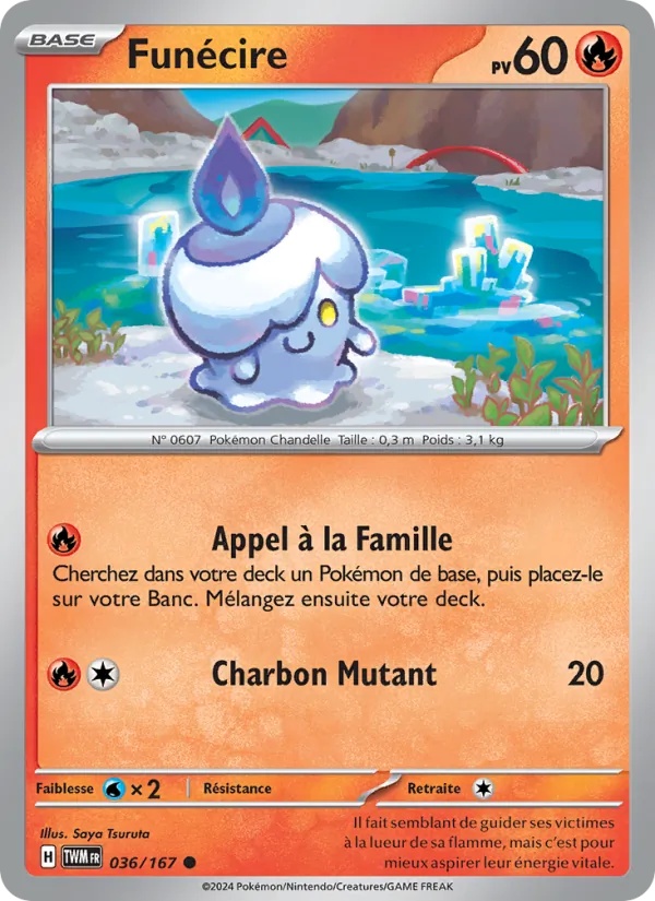 Funécire 036/167 - Mascarade Crépusculaire - Reverse - Pokémon JCC