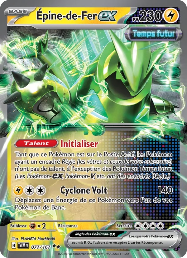 Épine-de-Fer-ex 077/167 - Mascarade Crépusculaire - Holo - Pokémon JCC