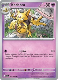 Kadabra 081/167 - Mascarade Crépusculaire - Reverse - Pokémon JCC