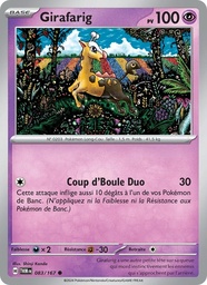 Girafarig 083/167 - Mascarade Crépusculaire - Reverse - Pokémon JCC