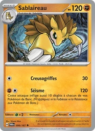 Sablaireau 098/167 - Mascarade Crépusculaire - Reverse - Pokémon JCC