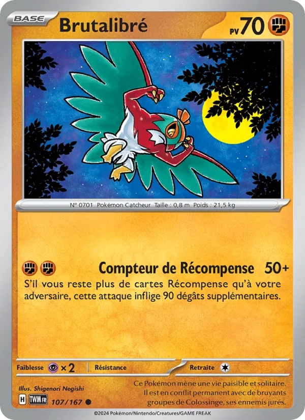 Brutalibré 107/167 - Mascarade Crépusculaire - Reverse - Pokémon JCC