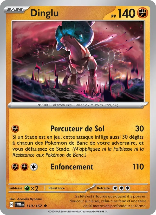 Dinglu 110/167 - Mascarade Crépusculaire - Holo - Pokémon JCC