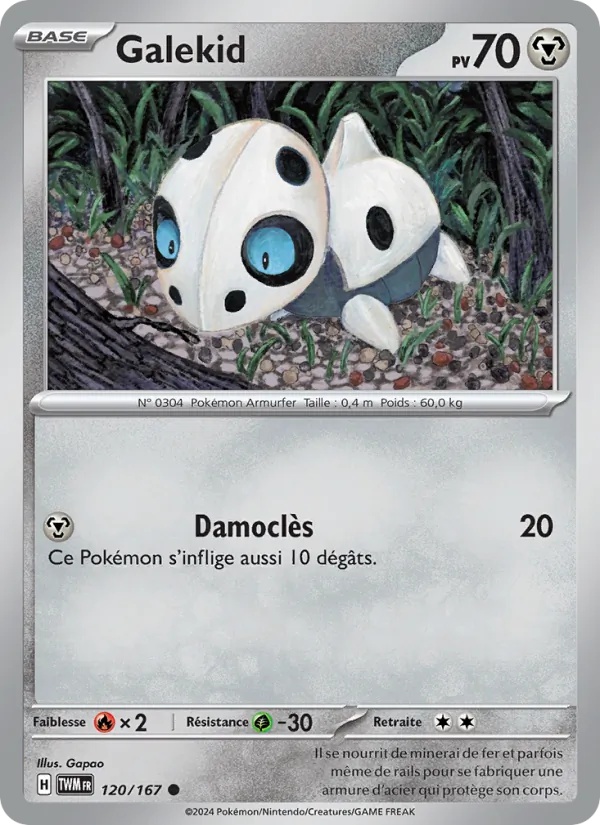 Galekid 120/167 - Mascarade Crépusculaire - Reverse - Pokémon JCC