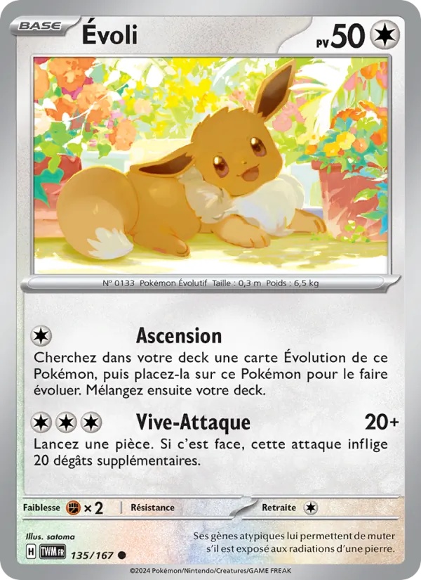 Évoli 135/167 - Mascarade Crépusculaire - Reverse - Pokémon JCC
