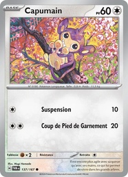 Capumain 137/167 - Mascarade Crépusculaire - Reverse - Pokémon JCC