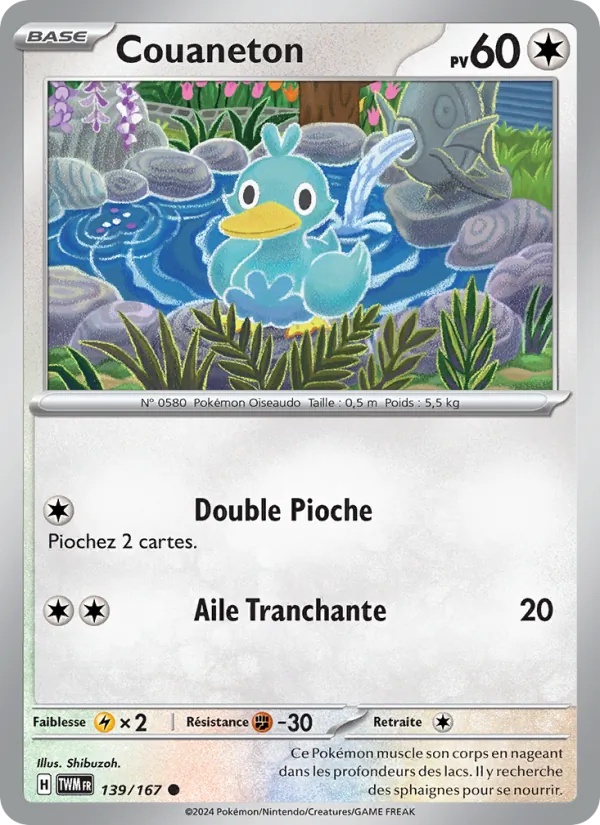 Couaneton 139/167 - Mascarade Crépusculaire - Reverse - Pokémon JCC