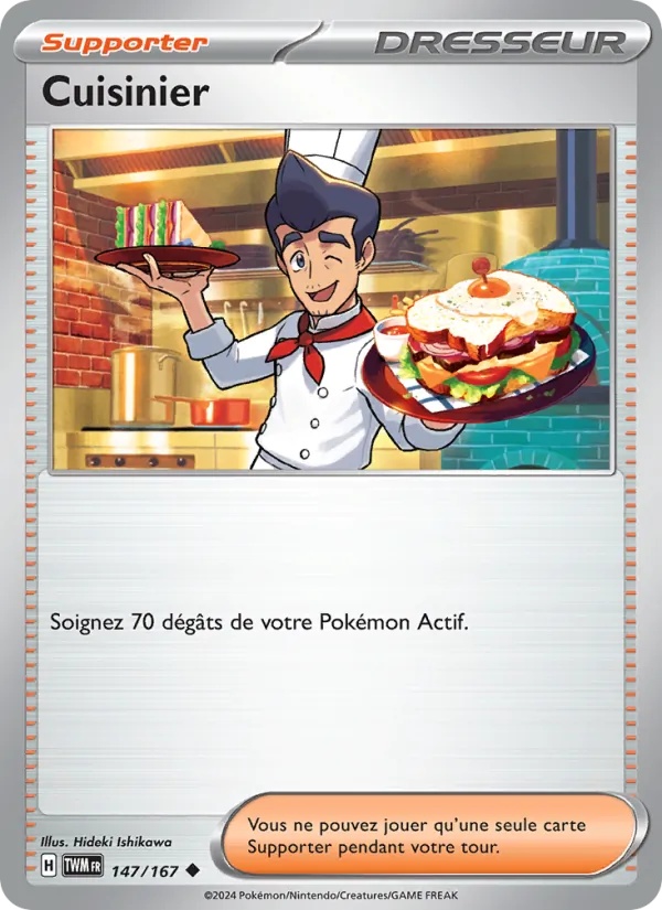Cuisinier 147/167 - Mascarade Crépusculaire - Reverse - Pokémon JCC