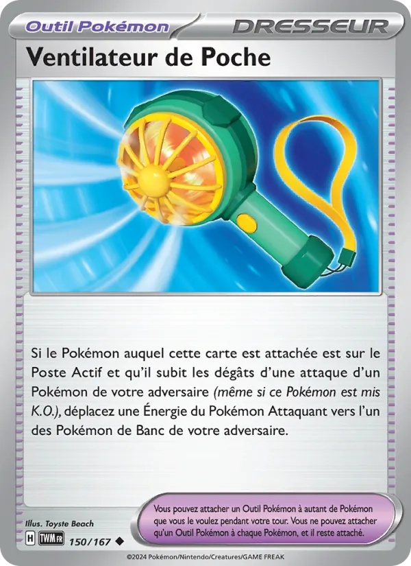 Ventilateur de Poche 150/167 - Mascarade Crépusculaire - Reverse - Pokémon JCC