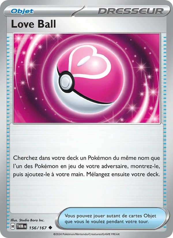 Love Ball 156/167 - Mascarade Crépusculaire - Reverse - Pokémon JCC