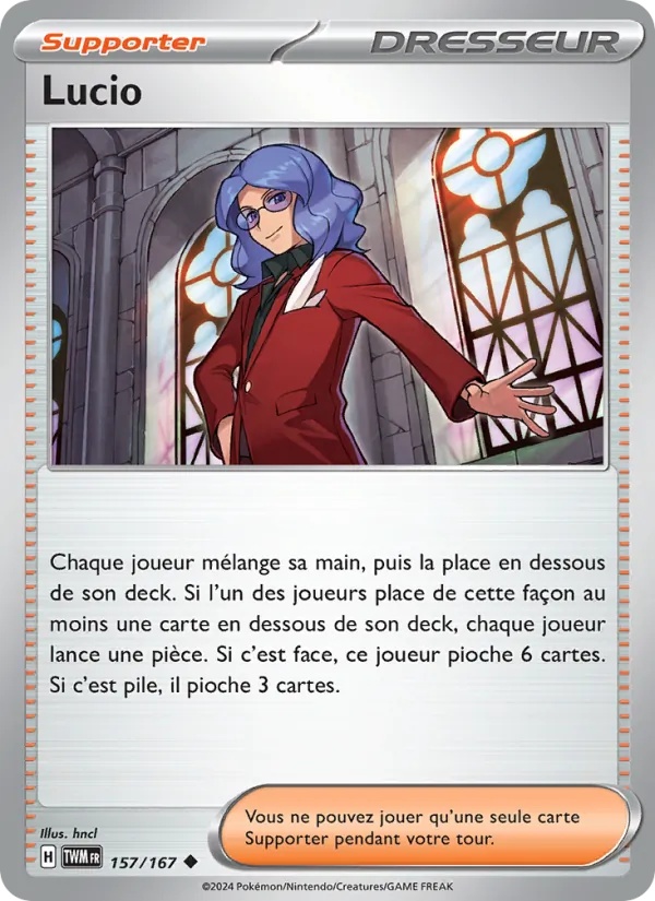 Lucio 157/167 - Mascarade Crépusculaire - Reverse - Pokémon JCC