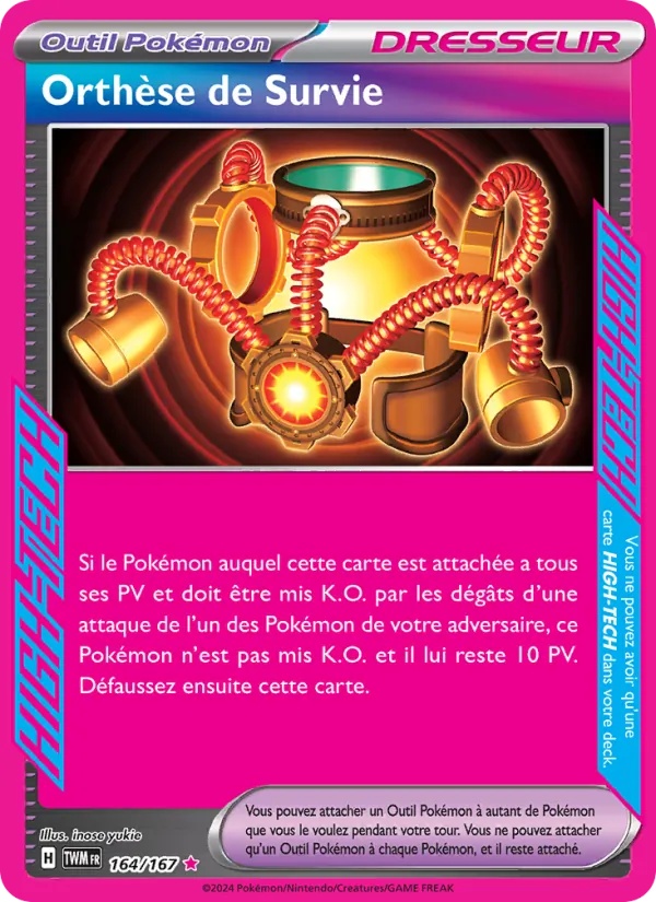 Orthèse de Survie 164/167 - Mascarade Crépusculaire - Holo - Pokémon JCC