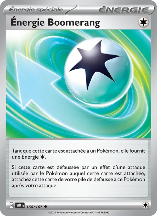 Énergie Boomerang 166/167 - Mascarade Crépusculaire - Reverse - Pokémon JCC
