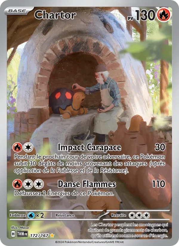 Chartor 172/167 - Mascarade Crépusculaire - Holo - Pokémon JCC