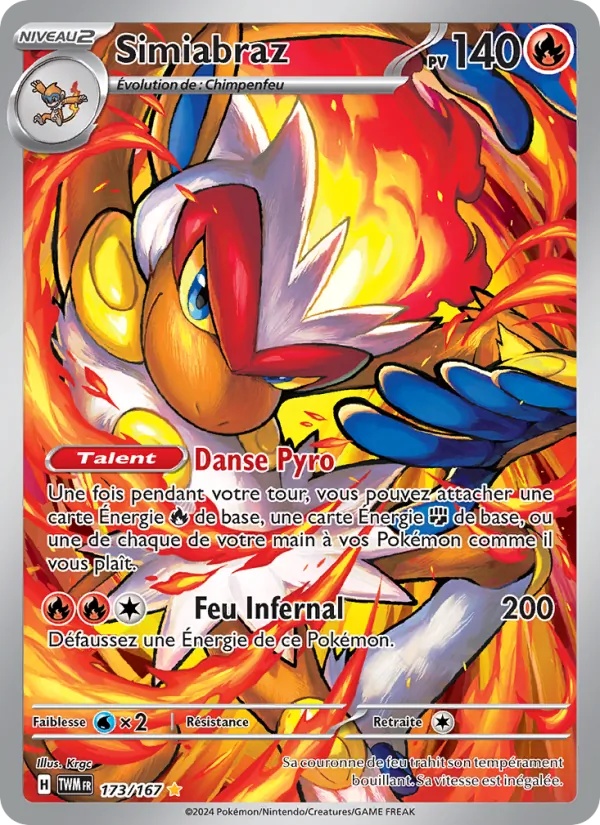 Simiabraz 173/167 - Mascarade Crépusculaire - Holo - Pokémon JCC