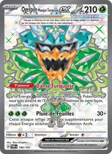 Ogerpon Masque Turquoise-ex 190/167 Holo