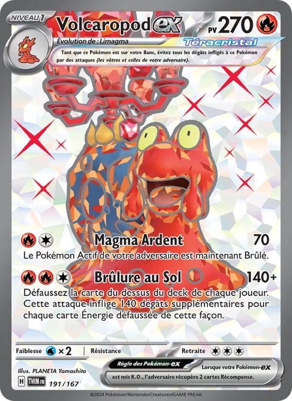 Volcaropod-ex 191/167 - Mascarade Crépusculaire - Holo - Pokémon JCC