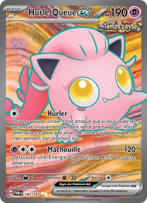 Hurle-Queue-ex 197/167 - Mascarade Crépusculaire - Holo - Pokémon JCC