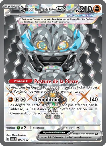 Ogerpon Masque de la Pierre-ex 199/167 Holo