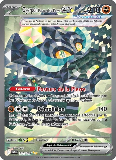 Ogerpon Masque de la Pierre-ex 215/167 Holo