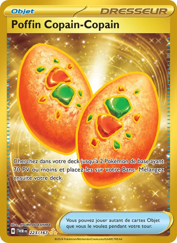 Poffin Copain-Copain 223/167 - Mascarade Crépusculaire - Holo - Pokémon JCC