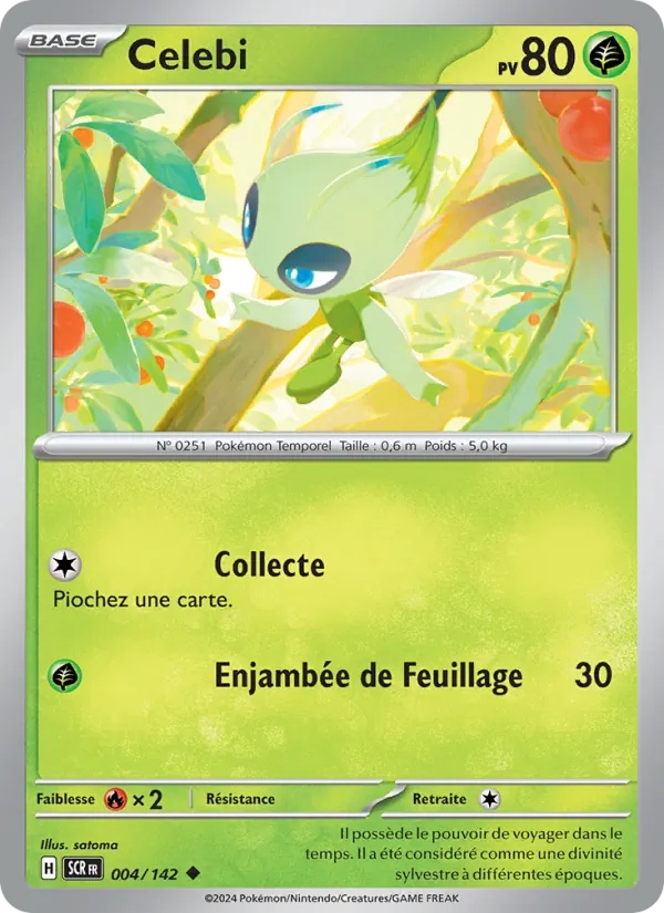 Celebi 004/142 - Couronne Stellaire - Reverse - Pokémon JCC
