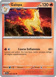 Galopa 020/142 - Couronne Stellaire - Reverse - Pokémon JCC
