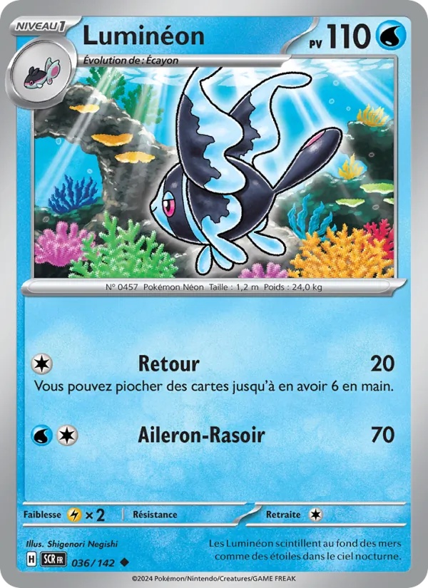 Luminéon 036/142 - Couronne Stellaire - Reverse - Pokémon JCC