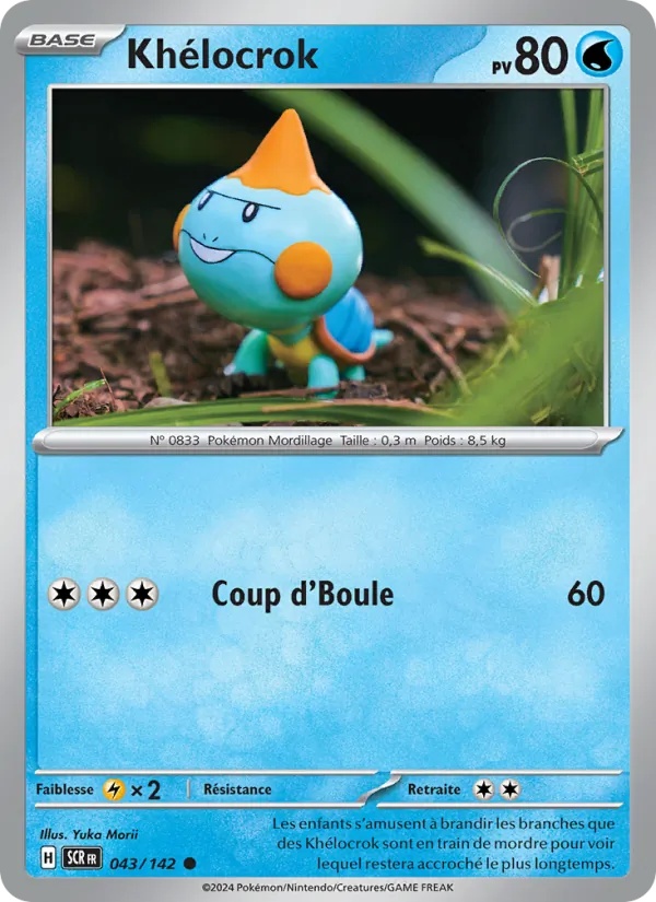 Khélocrok 043/142 - Couronne Stellaire - Reverse - Pokémon JCC