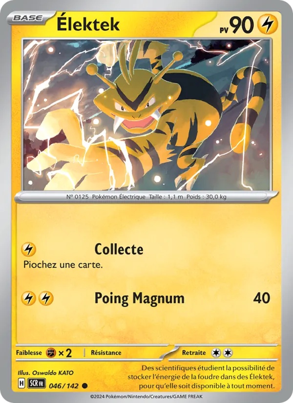 Élektek 046/142 - Couronne Stellaire - Reverse - Pokémon JCC