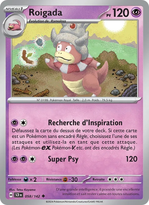 Roigada 058/142 - Couronne Stellaire - Reverse - Pokémon JCC