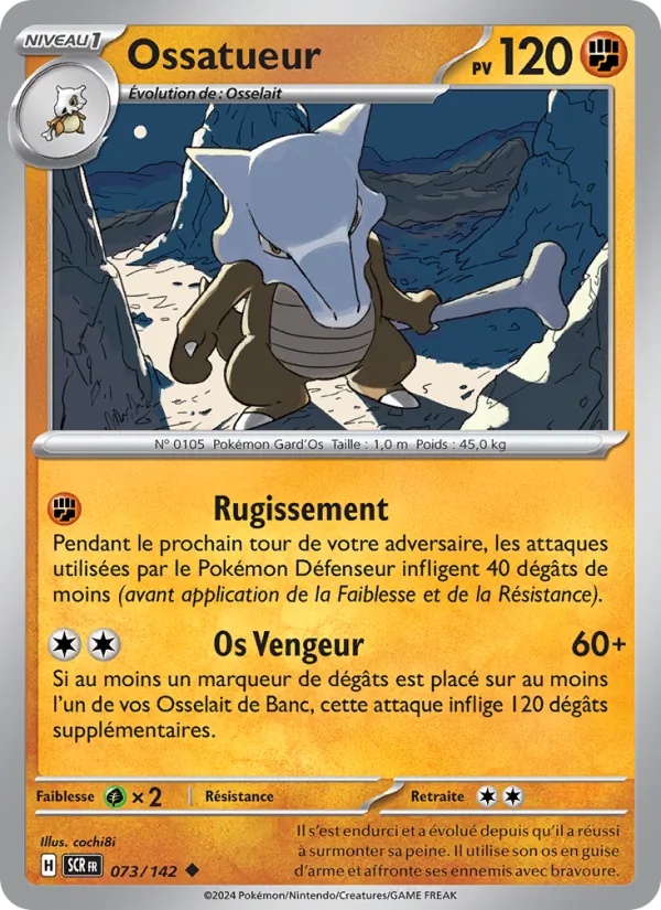 Ossatueur 073/142 - Couronne Stellaire - Reverse - Pokémon JCC
