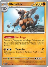 Rhinastoc 076/142 - Couronne Stellaire - Reverse - Pokémon JCC