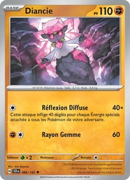 Diancie 086/142 - Couronne Stellaire - Reverse - Pokémon JCC