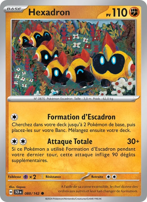 Hexadron 088/142 - Couronne Stellaire - Reverse - Pokémon JCC